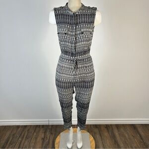 Charlie Jade Monochrome Sleeveless Jumpsuit S